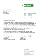 Foto & Link: Dankesbrief Deutscher Evangelischer Kirchentag