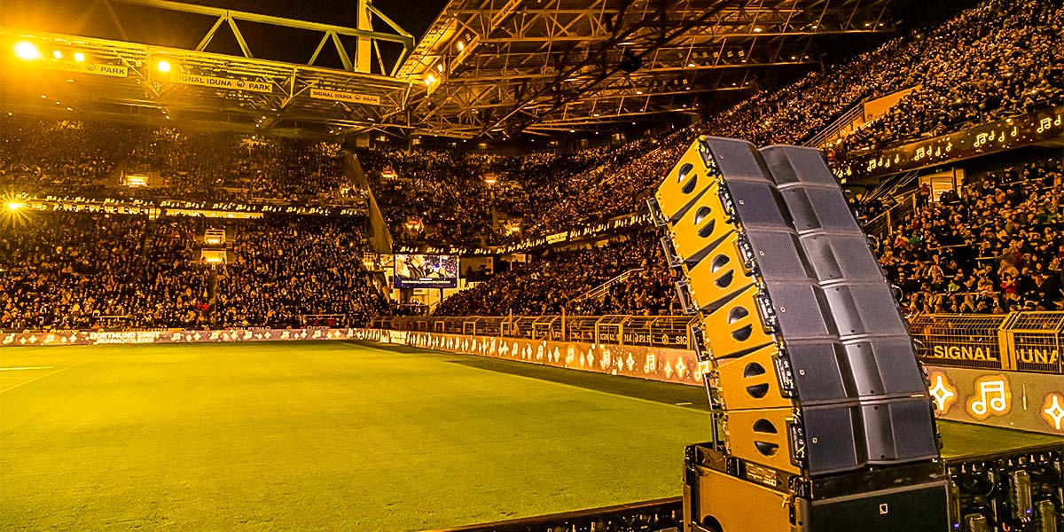 Foto: Tontechnik von BEUCHEL - hier im SIGNAL IDUNA PARK zum BvB Weihnachtssingen